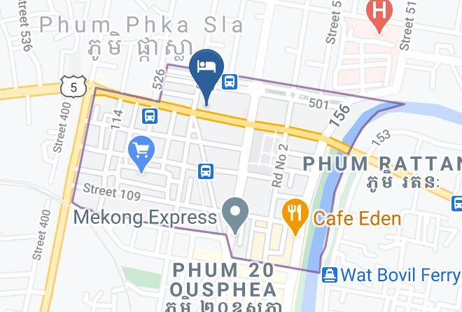 Battambang City - Banan Hotel Maps