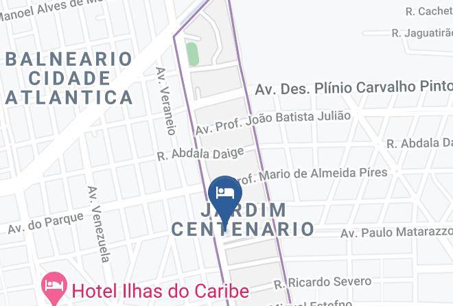 Guaruja - Banana Beach Ap Temporada Maps