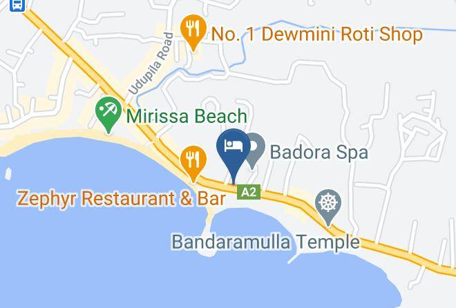 Banana Garden Mirissa Map