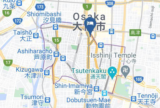 Osaka City Naniwa Ward - Bancourt Namba Maps