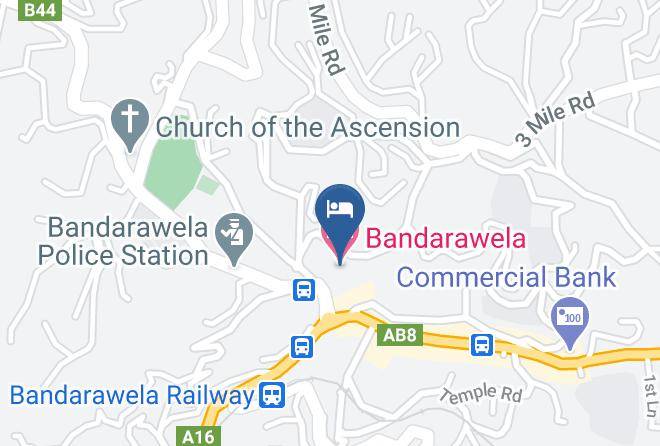 Badulla - Bandarawela Hotel Maps