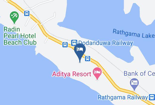 Galle - Bandulas Beach Resort Maps