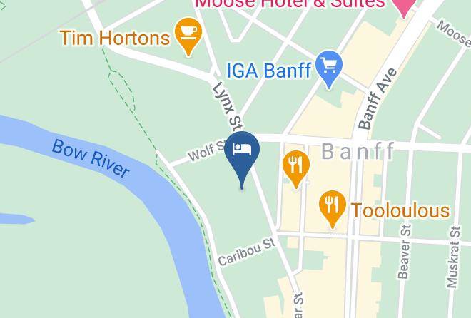Banff Park Lodge Resort Hotel & Conference Centre Map