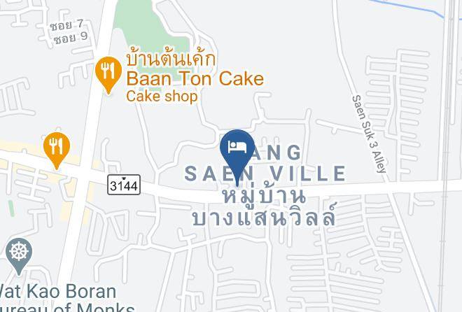 Mueang Chonburi District - Bang Saen Ville Maps