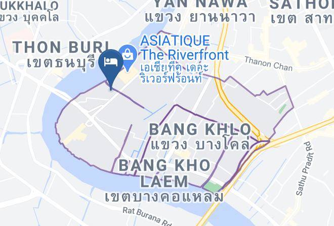 Bang Kho Laem District - Bangkok River Loka Maps