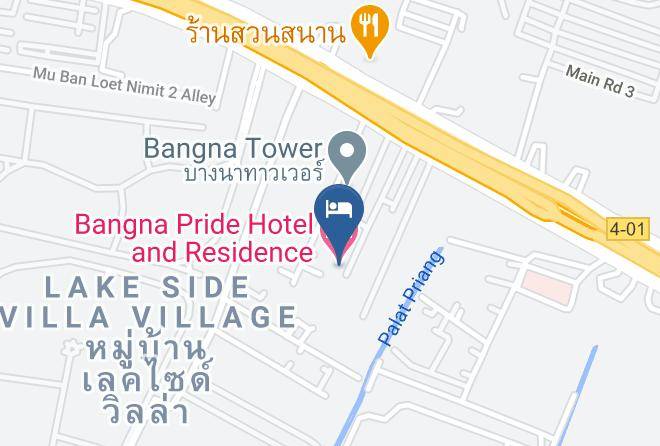 Amphoe Bang Phli - Bangna Pride Hotel And Residence Maps