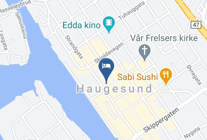 Haugesund - Banken Hotel Maps