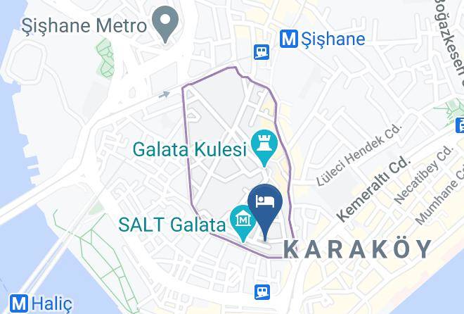 Beyoglu - Bankerhan Hotel Maps