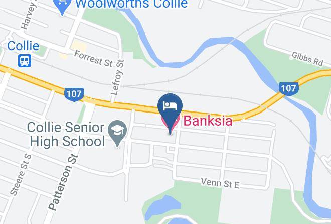 Collie - Banksia Motel Maps