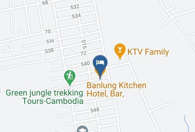 Ban Lung Town - Banlung Kitchen Hotel Bar Restaurant Maps