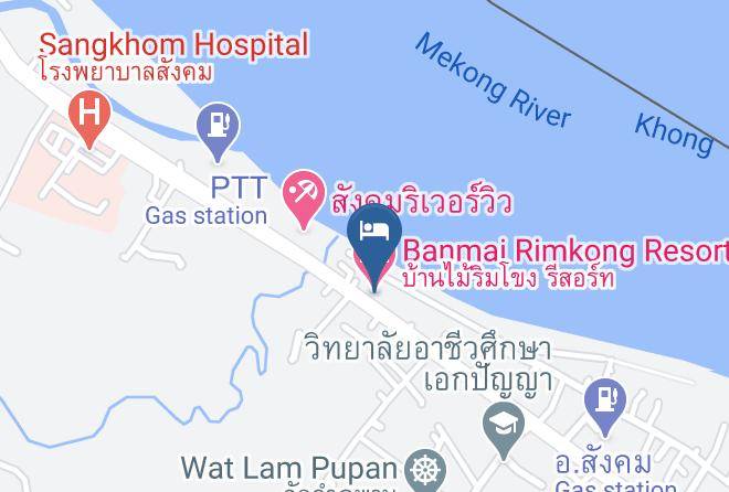 Amphoe Sangkhom - Banmai Rimkong Resort Maps