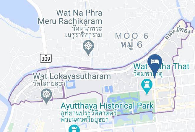 Amphoe Phra Nakhon Si Ayutthaya - Bann Nai Euen Hotel Maps
