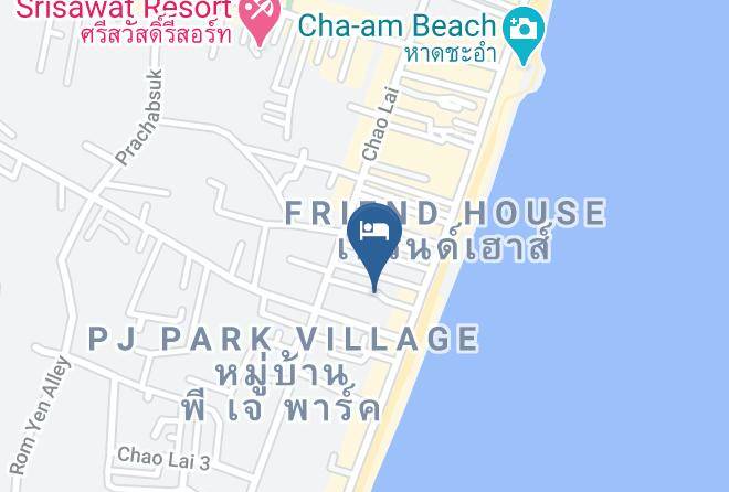 Amphoe Cha Am - Bann Vimannsamutr Chaam Beach Maps