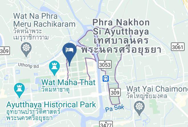 Amphoe Phra Nakhon Si Ayutthaya - Bannyaigiew Hotel Maps