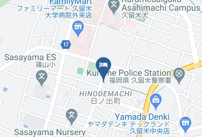 Kurume City - Bansui Business Hotel Maps