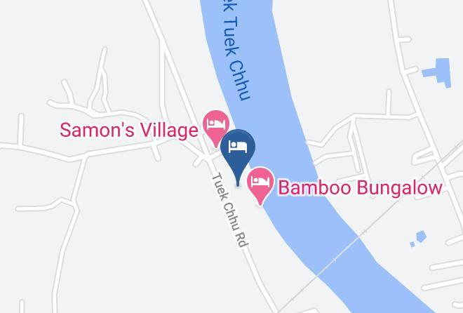 Kampot Town - Banteay Srey Women's Bungalows Maps