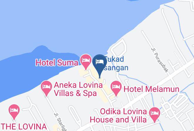 Buleleng Regency - Banyualit Spa 'n Resort Lovina Bali Maps