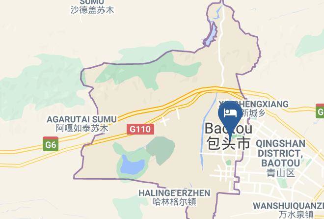 Baotou - Baotou Zhongyuan Hotel Maps