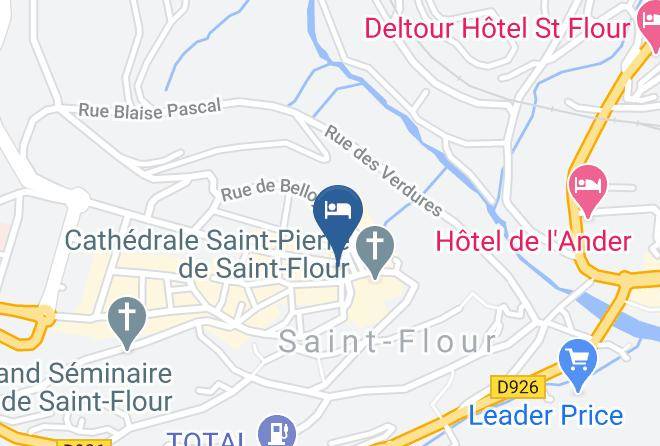 Cantal - Bar Des Arcades Hotel Restaurant Des Roches Maps