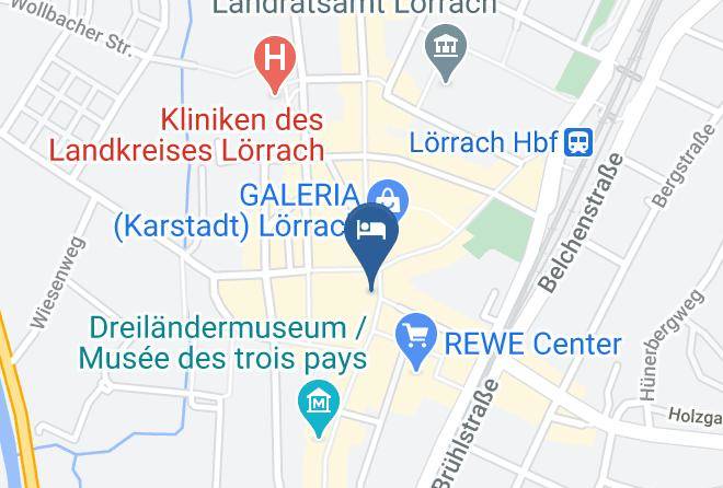 Lorrach - Hotel Dreikonig Maps