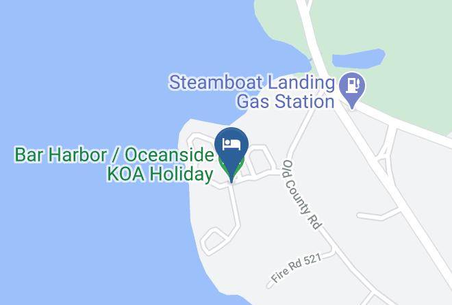 Hancock - Bar Harbor Oceanside Koa Holiday Maps