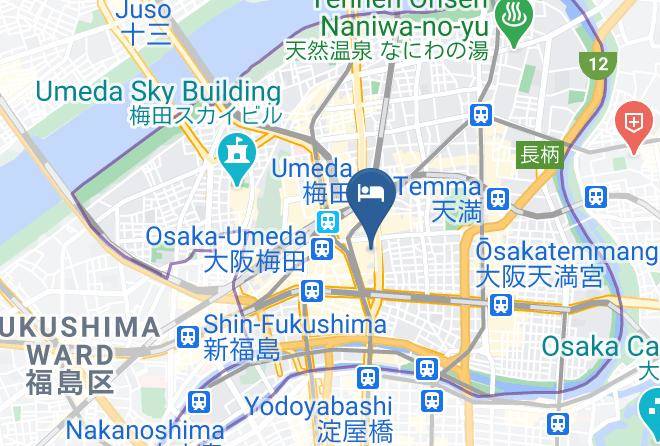 Osaka City Kita Ward - Bar Hosutel Maps