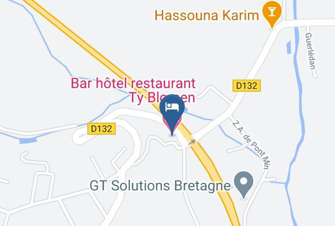 Morbihan - Bar Hotel Restaurant Ty Blomen Maps