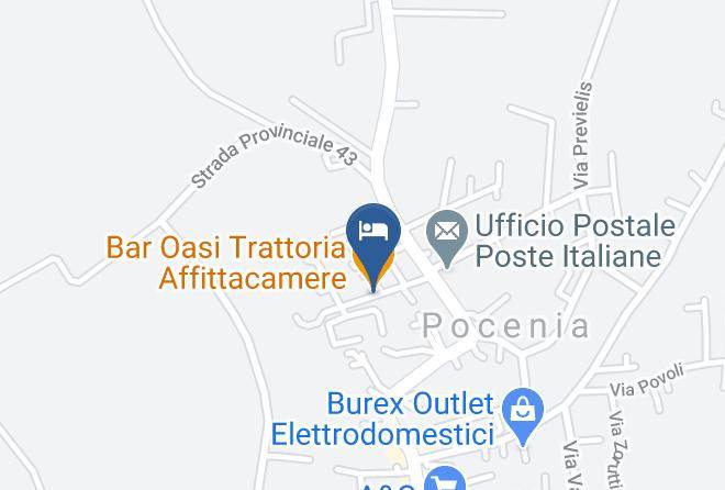 Udine - Bar Oasi Trattoria Affittacamere Maps