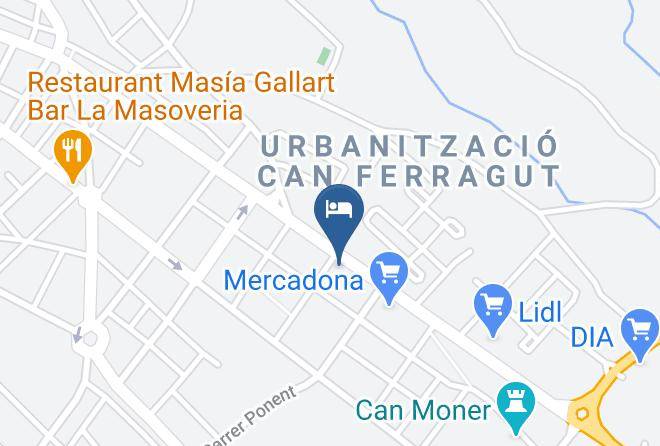Girona - Bar Restaurant Can Gurt S L Maps