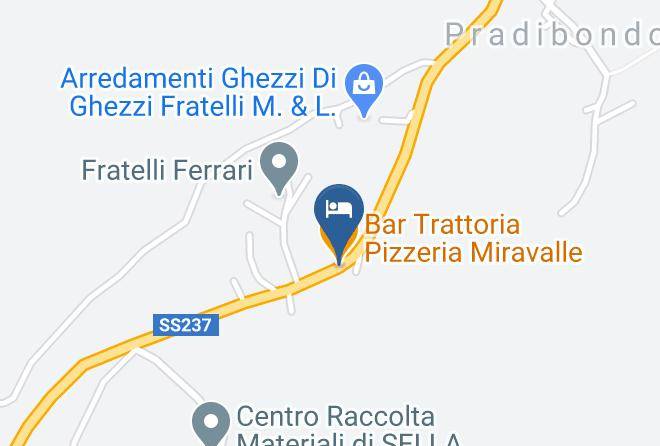 Trento - Bar Trattoria Pizzeria Miravalle Maps