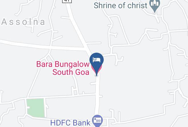 Salcete - Bara Bungalow South Goa Maps