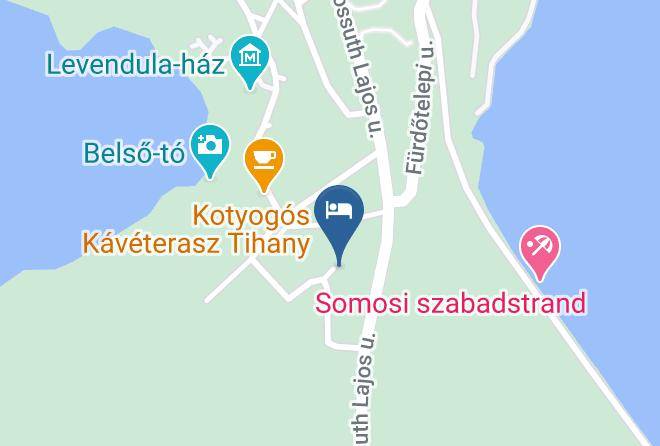 Tihany - Barackvirag Panzio Maps