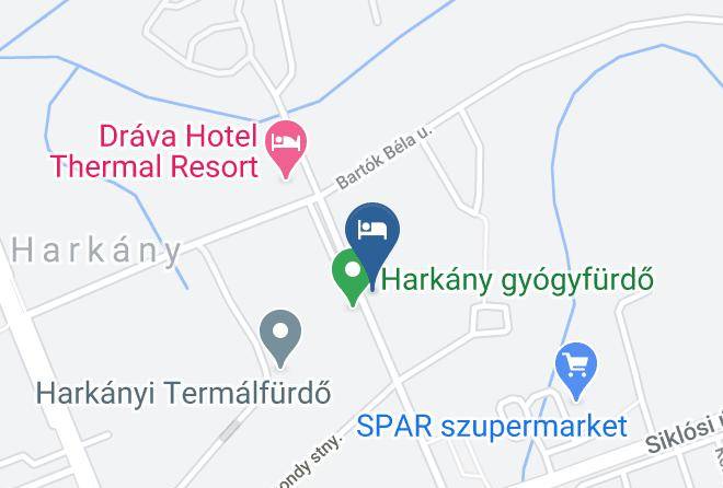 Harkany - Baranya Hotel Udulohaz Maps