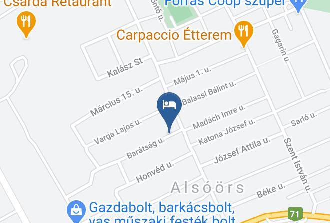 Alsoors - Baratsag Haz Maps