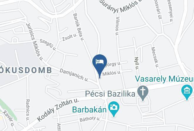 Pecs - Barbakan Hotel And Restaurant Maps