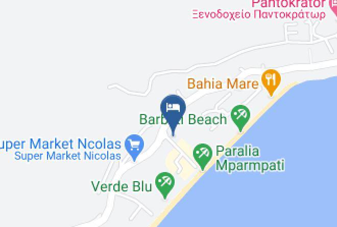 Kerkira - Barbati Beach Bungalow Maps