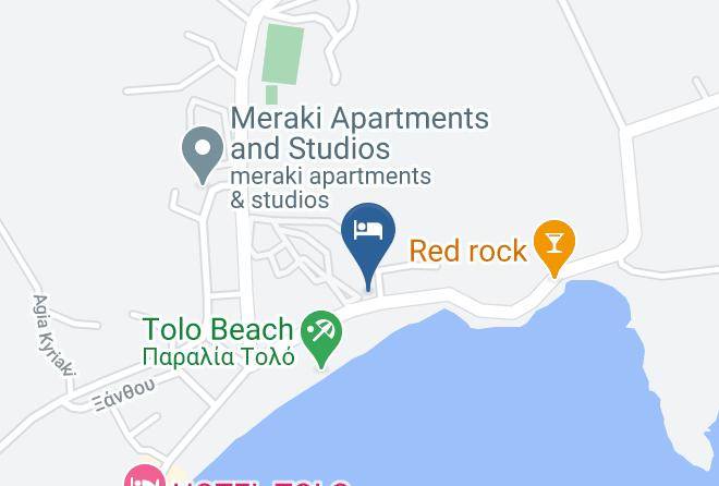 Argolis - Tolon Beach Hotel Maps