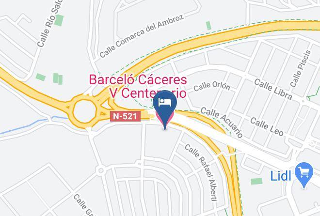 Caceres - Barcelo Caceres V Centenario Maps