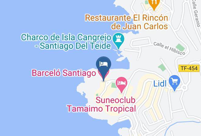 Santa Cruz De Tenerife - Barcelo Santiago Maps