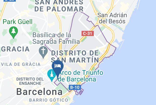 Barcelone Hotels Pas Cher Map