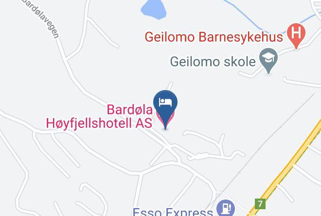 Bardola Hoyfjellshotell Map