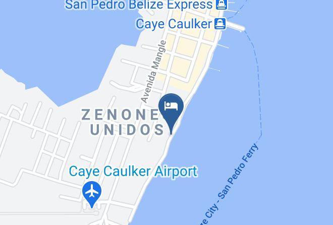 Barefoot Beach Belize Resort Map