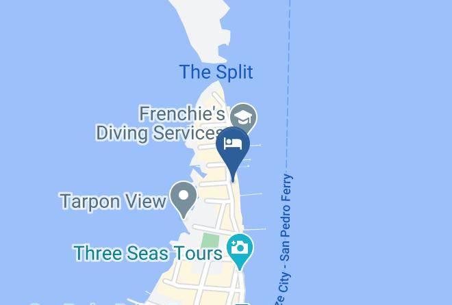 Belize - Barefoot Caribe Bar And Grill Maps