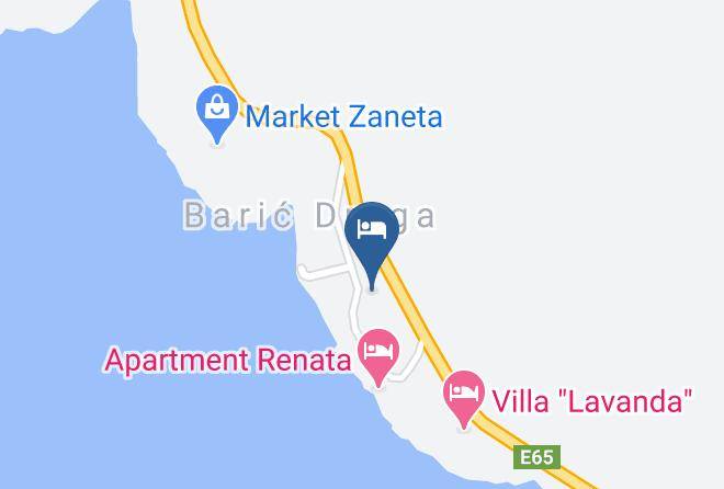 Karlobag - Baric Draga Home For Rent Maps