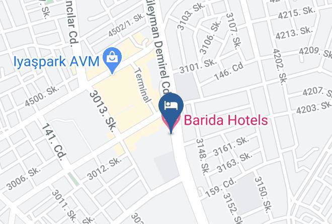 Isparta Bahcelievler - Barida Hotels Maps