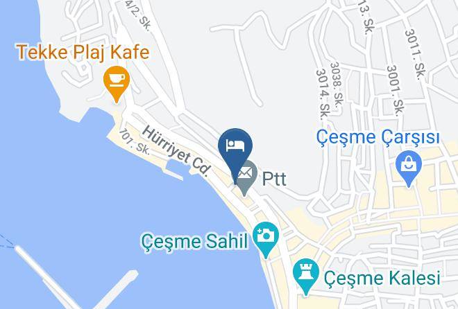 Cesme - Barinak Pansiyon Maps