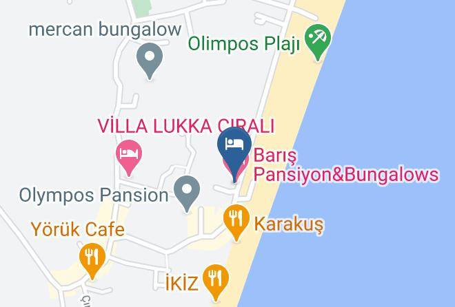 Antalya - Baris Pansiyon Maps