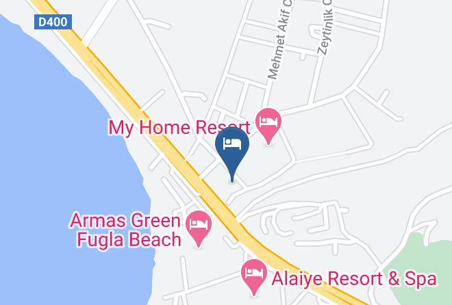 Antalya - Baris Pansiyon&bungalows Maps