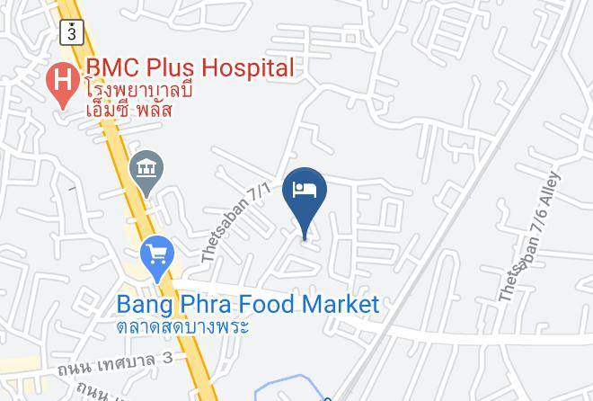 Si Racha District - Barn Bang Phra Maps