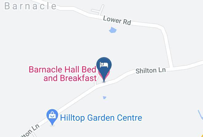 Warks - Barnacle Hall Bed And Breakfast Maps